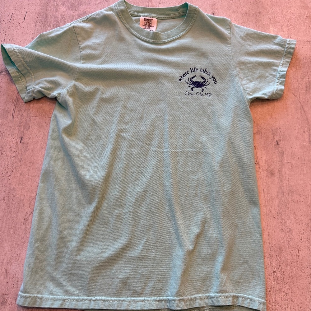 Where Life Takes You Ocean City, MD Get Crackin' T-Shirt - Size S